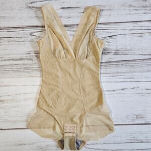 Shein Nude Mesh Body Shapewear sz Large